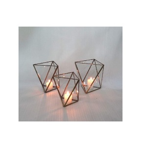 แฟนซีแก้ว T-Light Votive สำหรับตกแต่งบ้านและงานแต่งงานแก้ว Terrarium เชิงเทียนเสาสำหรับงานแต่งงานและพรรคตกแต่ง - Product Image 3