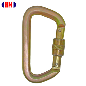 Mosquetón de Rescate Tipo D con Cierre de Rosca de 50 kN, Acero 2200SG CE EN362 - Product Image 1