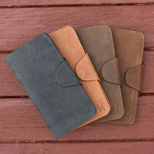 Billetera larga de cuero genuino para hombre, billetera de grado superior, 2023 - Product Image 6