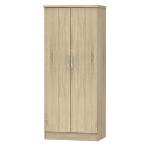 Best Selling Malaysia Made Modern Particle MDF Board Furniture 2-Door Bedroom Wardrobe Multi-Shelves 12_0018 Model Assembled - Product Image 6