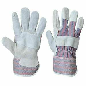 Guantes de trabajo de cuero dividido de vaca unisex para hombres y mujeres, uso general, trabajo industrial, resistencia al corte, construcción antideslizante - Product Image 3