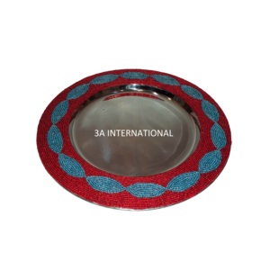 Assiette de service en mosaïque écologique, fait à la main, bon marché, plat de service à salade économique pour hôtel et maison - Product Image 4