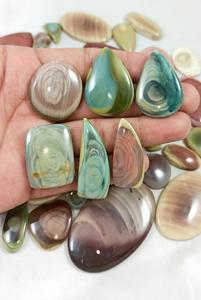 Cabochon en vrac de jaspe impérial naturel fait à la main perle de cristal pierre précieuse pour la fabrication de bijoux en gros - Product Image 5