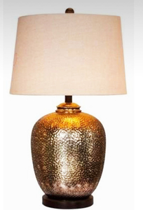 Very Attractive New Design Tree Aluminum Metal Gold Painted Black Round Fabric Shade LED <b>Warm</b> White Table <b>Lamp</b> for Bedroom - Product Image 4