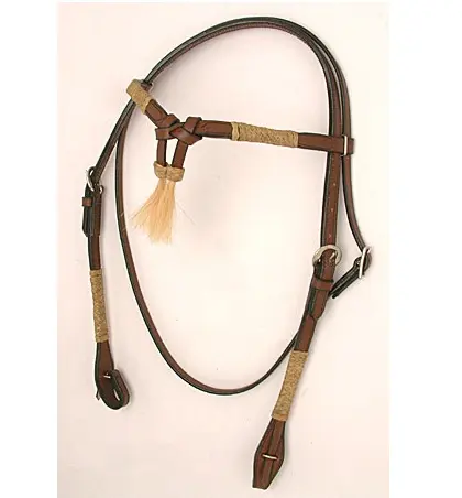 High Quality Horse Western Head Stall On 100% Pure Indian Leather With Hand Carving And Brass Buckles