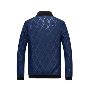 Chaqueta Bomber para hombre con estampado Digital 2023, cuero transpirable, satén de poliéster con cierre de cremallera, de talla grande, relleno de algodón para invierno - Product Image 2