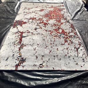 Alfombra de lana impresa moderna persa hecha a mano de lujo de alta calidad, alfombras de diseño personalizado para el hogar, sala de estar decorativa, espacio de oración - Product Image 3