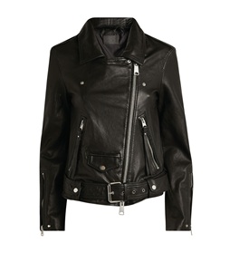 Chaqueta de motociclista Unisex, 100% cuero de oveja Real, cinturón y cierre de cremallera, disponible en todos los colores - Product Image 1