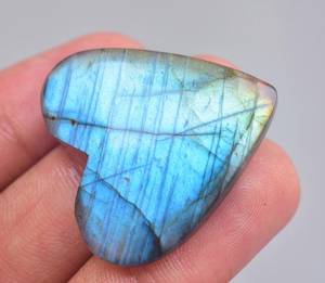 Beautiful Flash Labradorite <b>Heart</b> Gemstone <b>Heart</b> <b>Shape</b> Loose Gemstone - Product Image 5