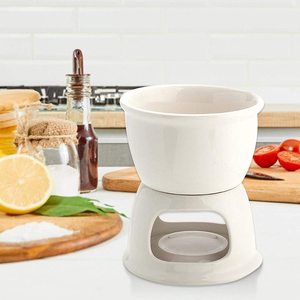 Juego de ollas de fundición de porcelana Premium, juego de Fondue para Chocolate, queso y <span class=keywords><strong>Tapas</strong></span> - Product Image 6