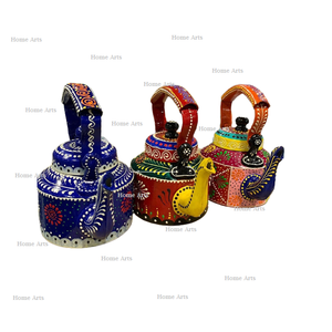 Juego de 3 hervidor de leche de aluminio Diseño único Hervidor de té y café multicolor para proveedor mayorista - Product Image 1