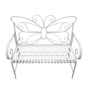Banc de jardin en acier papillon pliable Vintage, meubles d'extérieur <span class=keywords><strong>pliables</strong></span> et en métal en fer pour parc, Patio - Product Image 6