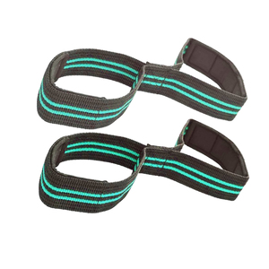 Customizable Logo Heavy Duty Neoprene Figure Eight Lifting Straps Gym Training Equipment for Dead Lift <b>Fitness</b> <b>Safety</b> - Product Image 5