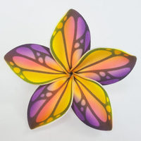 Bunga Busa Plumeria Frangipani Buatan Tangan dengan Tato Unik Berkualitas Tinggi