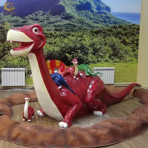 FD01 Outdoor Life-size T Rex Fiberglass Dinosaur Statue Model