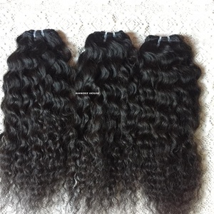 Cheveux humains indiens bruts non traités purs vierges bouclés Cheveux humains indiens extrémités souples vrais cheveux humains bouclés bruts - Product Image 4