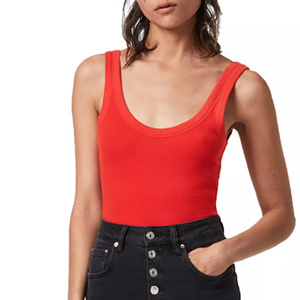 ชุดว่ายน้ำสีแดงแบบสั่งทำพิเศษสำหรับผู้หญิง ผลิตจากผ้าสแปนเด็กซ์/โพลีเอสเตอร์คอตตอน/สแปนเด็กซ์ 100% ตามความต้องการของลูกค้า - Product Image 4