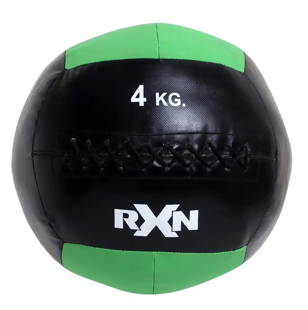 La produzione di palline da palestra RXN di wallball personalizza il colore e il peso del logo disponibile con 4kg, 6kg, 8kg, 10kg 15kg di palla da parete ponderata