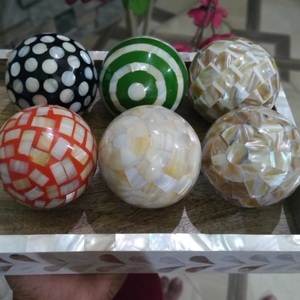 Bolas decorativas para manualidades de primera calidad, bolas de cubierta de frasco de vidrio de hueso de nácar, bolas de decoración para el hogar todos los días a precio - Product Image 6