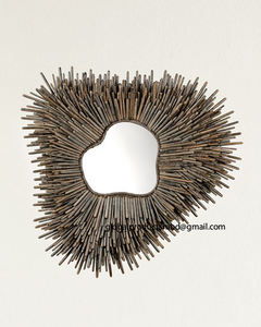 Espejo de pared personalizado con mariposa decorativa, acabado dorado - Product Image 6