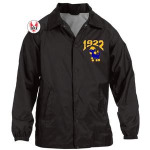 Veste de coach pour femmes avec broderie de la sororité Sigma Gamma Rho |   Veste à Ligne Croisée Personnalisée pour Femmes Brodée de la Sororité SGRho - Product Image 4