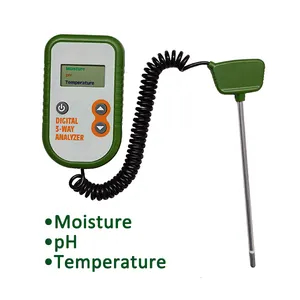 New Digital 3 in 1 Soil Thermometer Moisture pH Meter