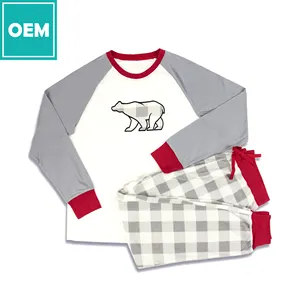 JOYUAN — ensemble de pyjama en l polaire pour les filles, vêtement élégant, décontracté, l, avec Logo personnalisé, broderie, l, OEM, l, à manches longues, 2020