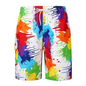 Fleece Short Men's Shorts <b>Boys</b> Short Pants Casual Zipper Pockets Biker Shorts Swimming Trunk - Product Image 2