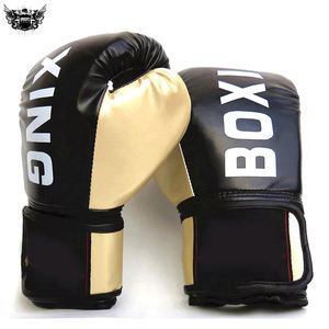 Guantes de boxeo de cuero PVC % originales con logotipo personalizado Diseño superior MMA Transpirable Tallas de alta calidad 8oz Punching Kick Boxing IRON - Product Image 3