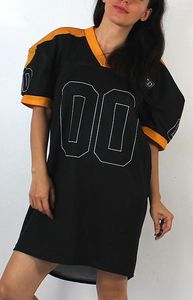 เสื้อฟุตบอลอเมริกันตาข่ายโพลีเอสเตอร์ใส่ได้ทั้งชายและหญิงผ้าเจอร์ซีย์ระบายอากาศได้ไซส์ใหญ่พิเศษออกแบบได้ตามต้องการ - Product Image 4