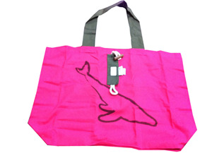 Bolsa de Hombro de Algodón Verde Claro Ecológica con Estampado Animal, Personalizada, Lavable y Certificada por Comercio Justo para Promoción en Supermercados - Product Image 2