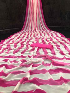 Les plus belles tenues de fête Saree en filet à broderie lourde avec chemisier Vêtements pour femmes indiennes Vente en gros à bas prix Surat ethnique - Product Image 4