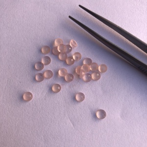 พลอยคาลซิโดนีสีชมพูธรรมชาติ4มม. ตัดเป็นวงแหวนหลวมจากซัพพลายเออร์ผู้ผลิตขายส่งโรงงานออนไลน์ - Product Image 2