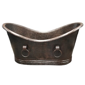 Baignoire de luxe écologique de grande capacité en métal fait à la main de taille personnalisée avec un design unique pour la maison et l'hôtel - Product Image 6