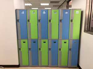 Casillero de plástico ABS extra grande, colorido y de primera calidad, con cerradura de combinación, para almacenamiento de empleados de oficina. - Product Image 4