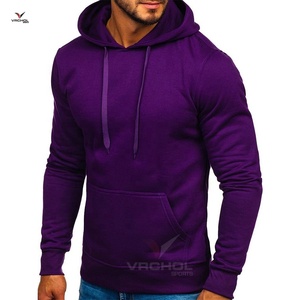 Venta al por mayor personalizado hombres pulóver sudaderas con capucha básico liso teñido polar algodón tejido bordado Technics Anti-Shrink básico - Product Image 6