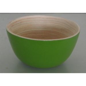 Ensemble de bols à soupe en bambou enroulé à la main Mini vaisselle Revêtement laqué Finition imprimée polie Vaisselle commerciale durable - Product Image 2