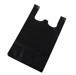 Refuerzo lateral de plástico resistente HDPE personalizado, para llevar superficie en relieve, compras de basura de alimentos, embalaje OEM, logotipo personalizado amigable - Product Image 2
