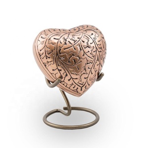 Urnes funéraires métalliques en forme de cœur de style américain, de haute qualité, pour cendres humaines – Meilleures ventes - Product Image 3