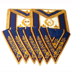 Mandil y Collar de Vestimenta Completa de Grado Gran Maestro Masónico - Product Image 2