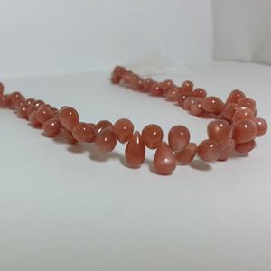 Piedra lunar de melocotón Natural de 4mm y 6mm, gota de lágrima suave, hebras de cuentas de piedras preciosas Briolette, último diseño para la fabricación de joyas, oferta de tendencias - Product Image 3