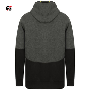 Sweat à capuche d'hiver pour hommes, fermeture éclair, Streetwear athlétique, Logo personnalisé, 100% coton, chaud, polaire lourde, veste Patchwork OEM - Product Image 2