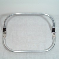 Aksesoris Gagang Tas Bingkai Tabung Aluminium, Bagian Tas Clutch, Bingkai Tas untuk Dompet, Bingkai Tas Dokter, Penjepit Pipa Aluminium