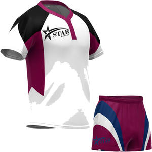 Uniforme de Rugby Personalizado 100% Poliéster Transpirable Excelente Calidad Hecho en Pakistán Nuevo Estilo Impreso Uniforme de Rugby - Product Image 5