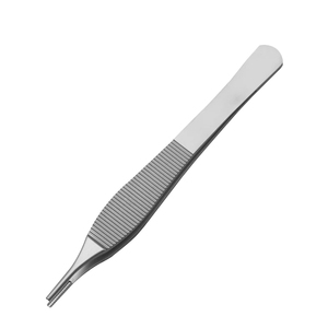 Fórceps de disección y tejido Adson de alta calidad CE 12cm | Fórceps de microtejido TC Adson con instrumentos quirúrgicos de dientes 1x2 - Product Image 1