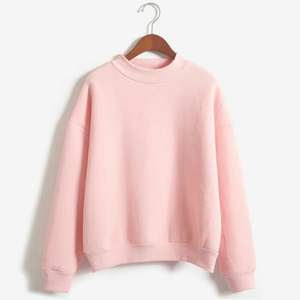 Sweat-shirt surdimensionné à col ras du cou pour l'hiver avec design personnalisé pour femmes logo personnalisé pour femmes sweat-shirt à capuche à épaules tombantes pour femme - Product Image 6