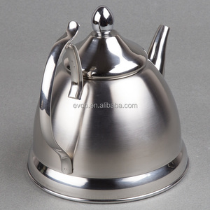 Nobili-<b>Tea</b> 1.0 Qt. Stainless Steel <b>Tea</b> Pot with Removable <b>Infuser</b> Basket in Brushed Surface - Product Image 4