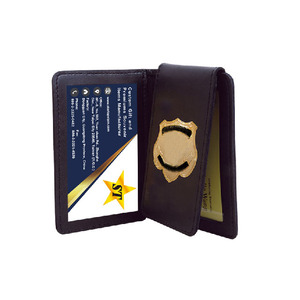 Custom Metal Pin Leather <b>Badge</b> <b>Holders</b> - Product Image 5