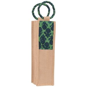 wholesale best selling jute wine <b>bag</b> Customize Reusable <b>Divided</b> Bottles Holder custom logo print eco friendly reusable - Product Image 6