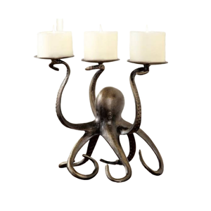 Candélabres uniques pour la maison, MINI bougie dorée faite à la main en métal plaqué or, candélabres à 3 bras - Product Image 5